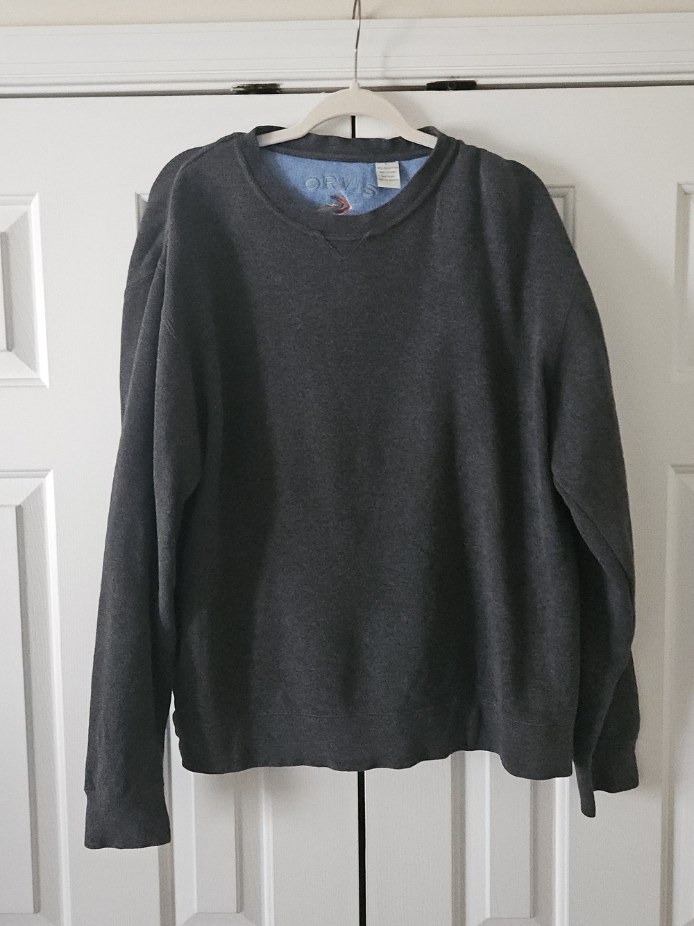 Classic Men's Dark Gray Crewneck Sweatshirt - ORVIS